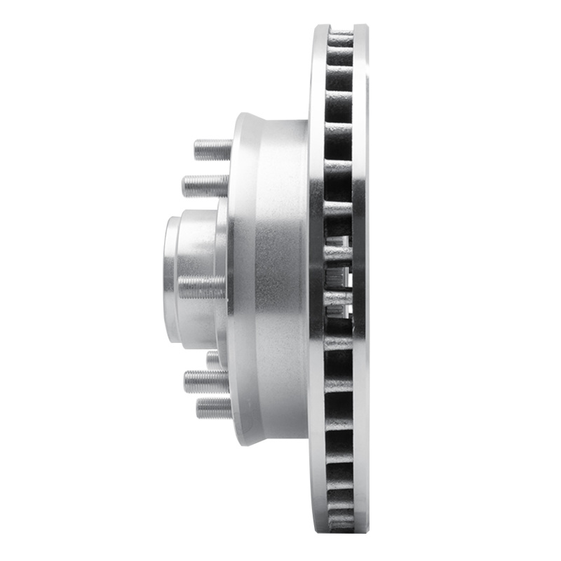 Chevrolet Suburban 2500 Brake Rotor (1) - Front Left - R1 Concepts - Drilled & Slotted - Silver - `92-`02